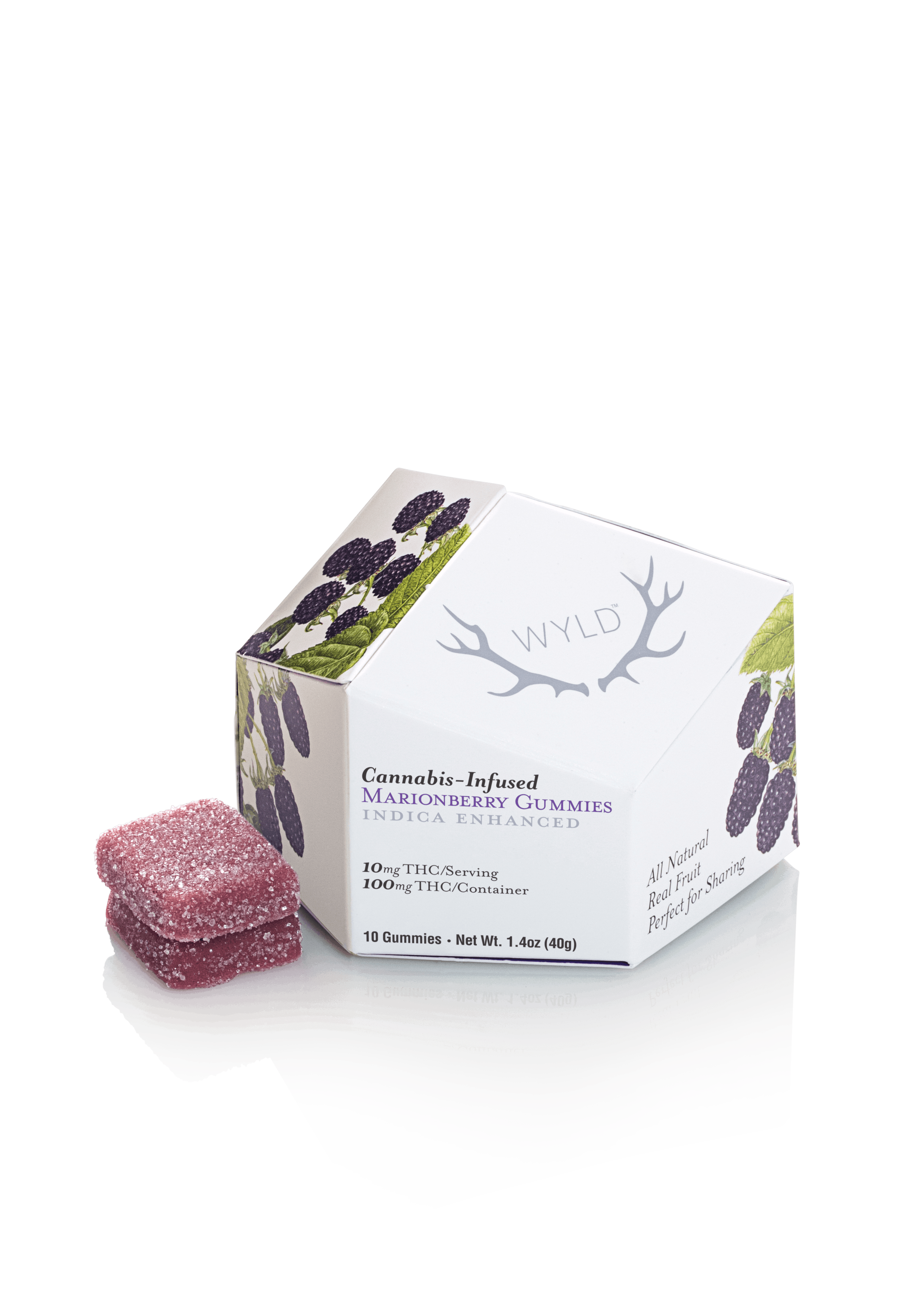 Marionberry Gummies - 100mg - WYLD - Gummy - Indica - $17 - Gummies