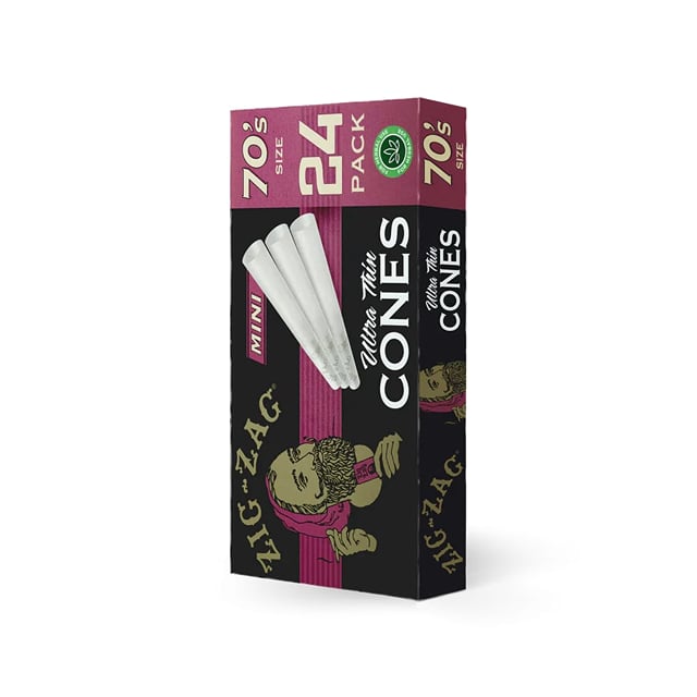 Zig Zag '70's Mini Ultra Thin Cones 24pk