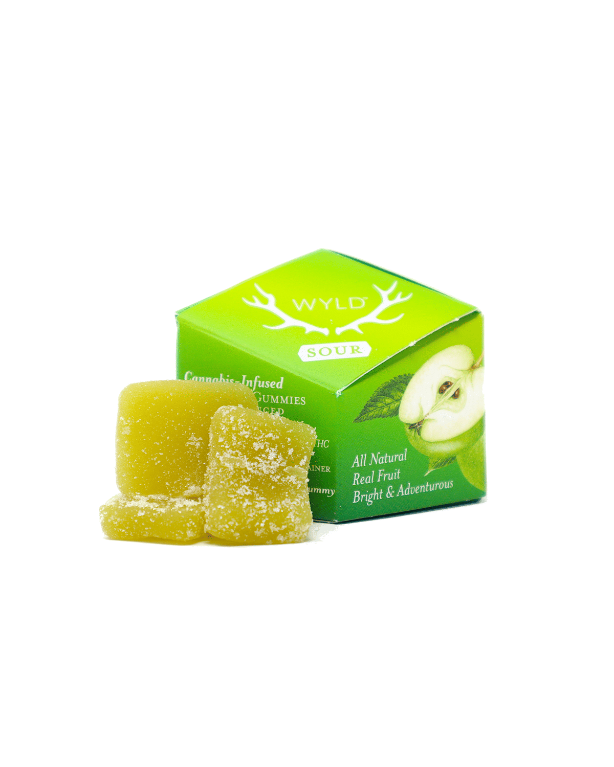 Sour Apple Gummies - 100mg - WYLD - Gummy - Sativa - $17 - Gummies