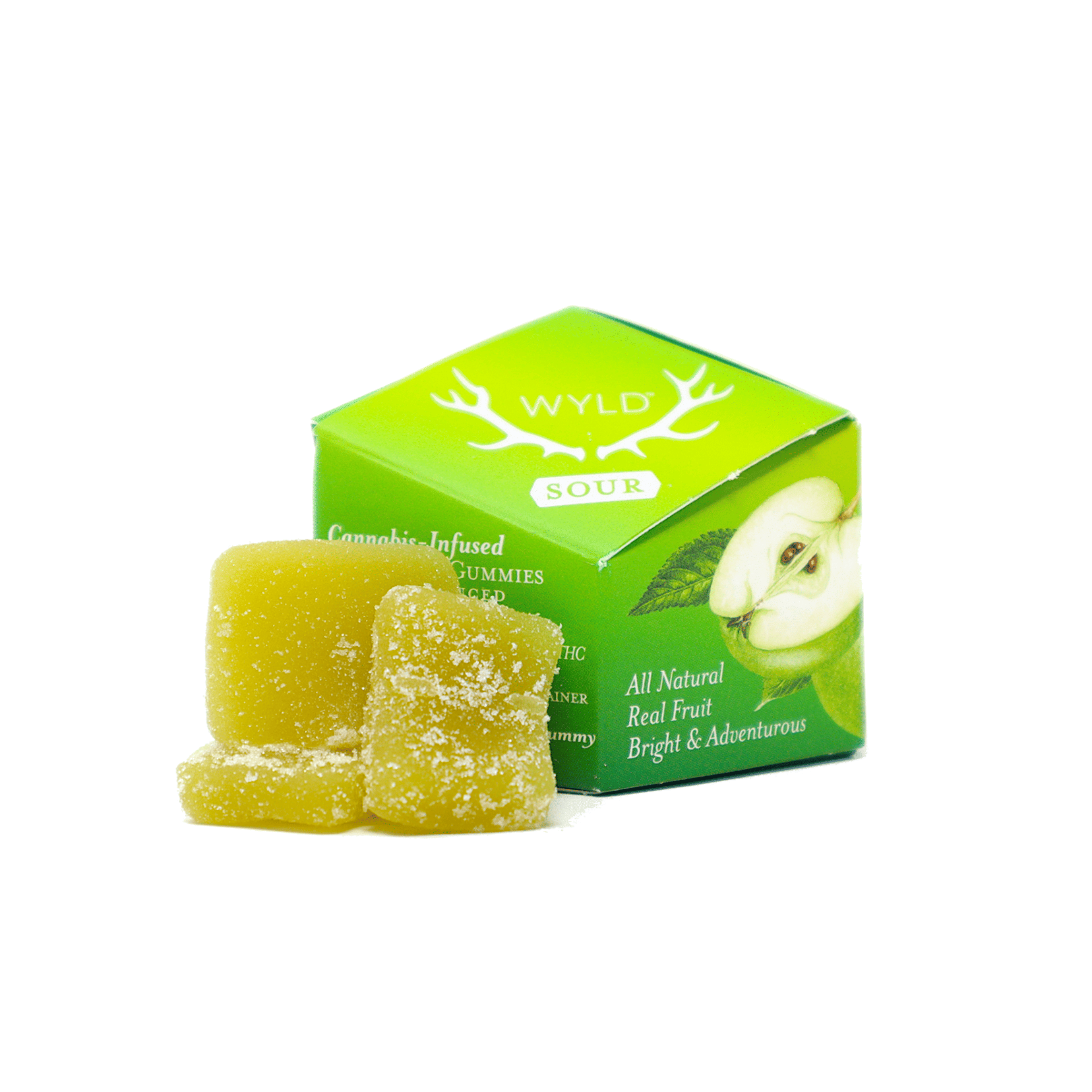 Sour Apple Gummies - 100mg - WYLD - Gummy - Sativa - $17 - Gummies