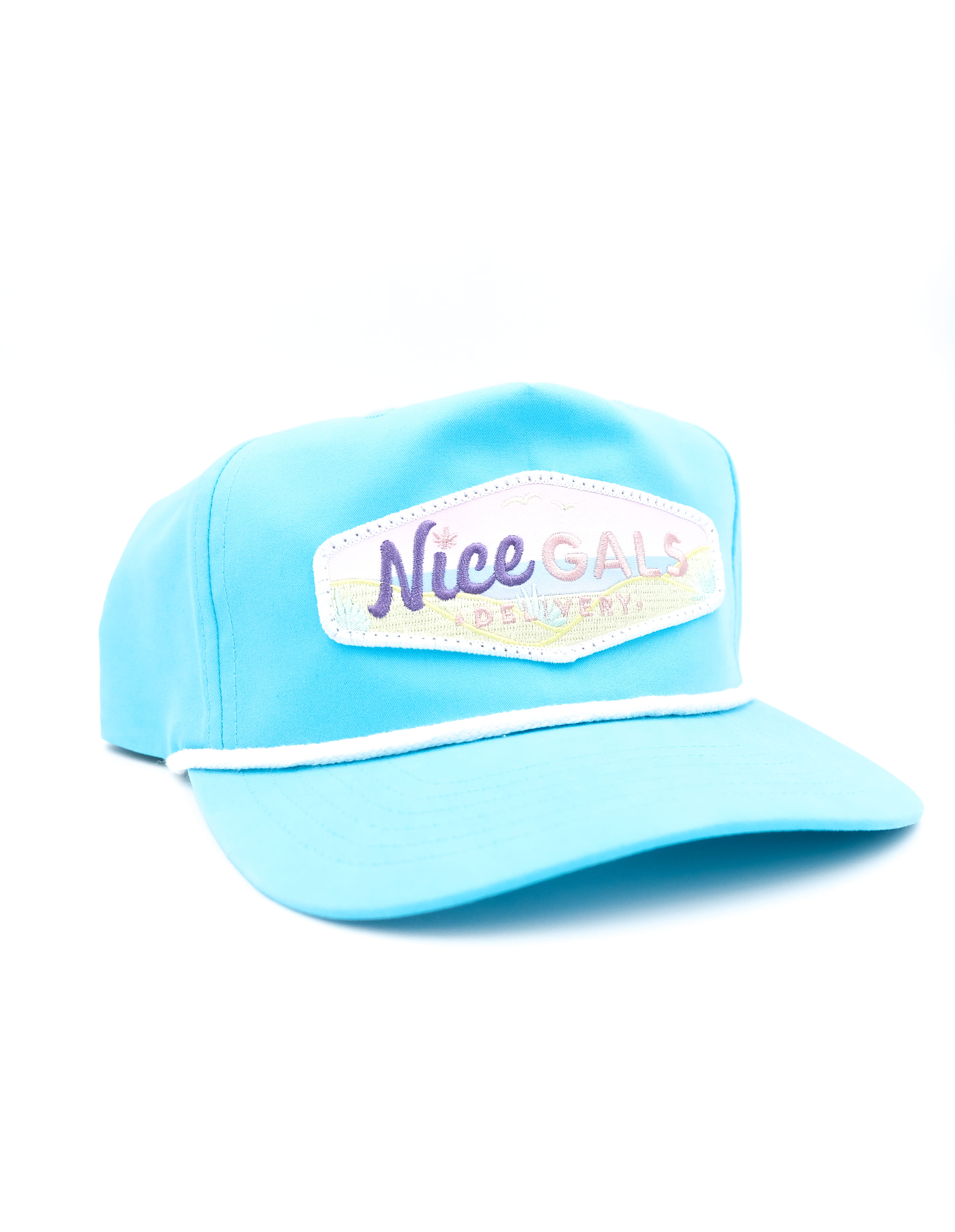 Tommy Breeze x Nice Gals Collab Rope Hat - Teal/Pink - A Nice Guys Production - Rope Hat - $30 - Apparel