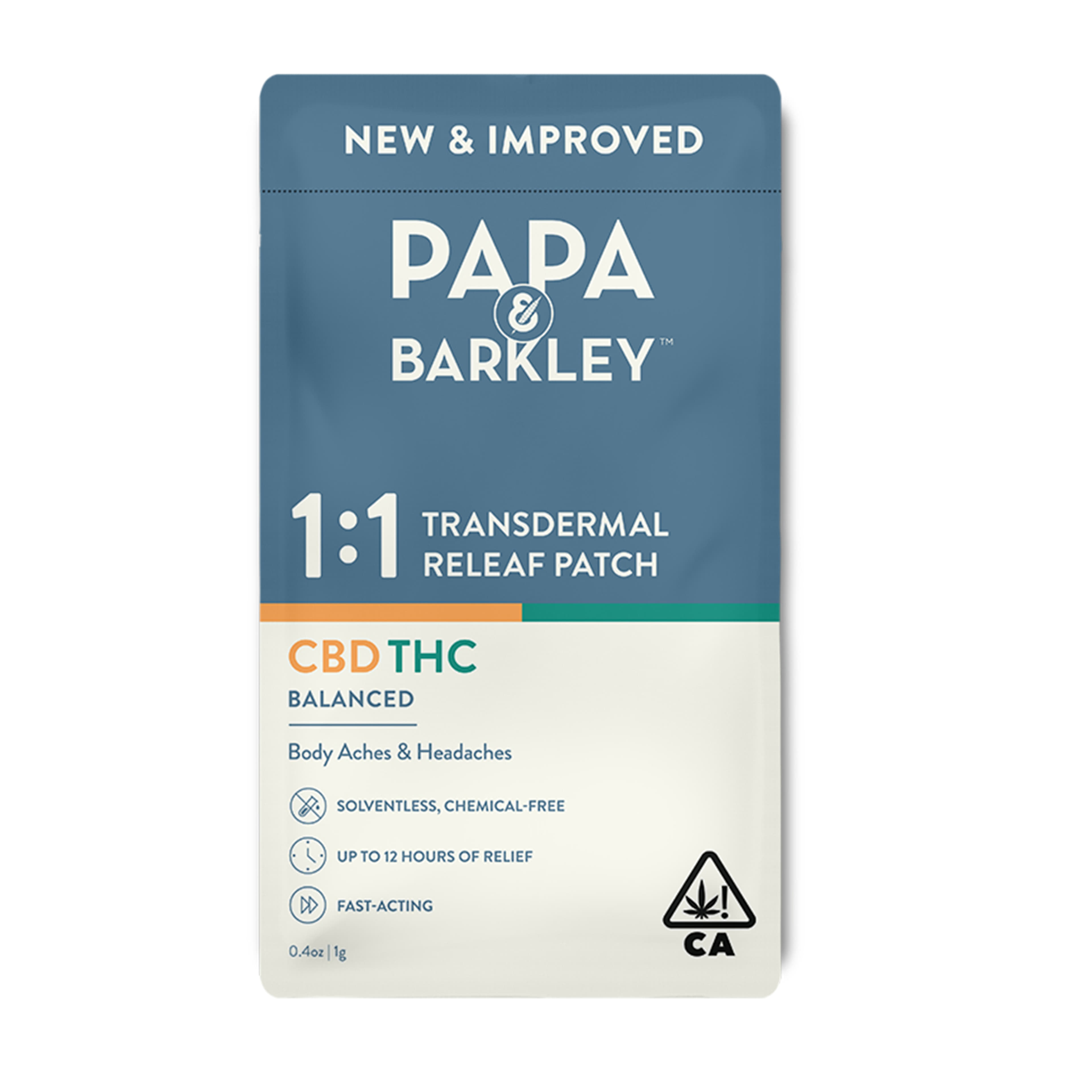 1:1 CBD/THC Patch - 1ct - Papa & Barkley - Patch 1:1 - $12 - Topicals