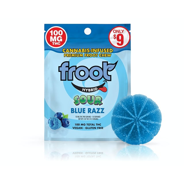 Sour Blue Razz | 100mg Single Gummy