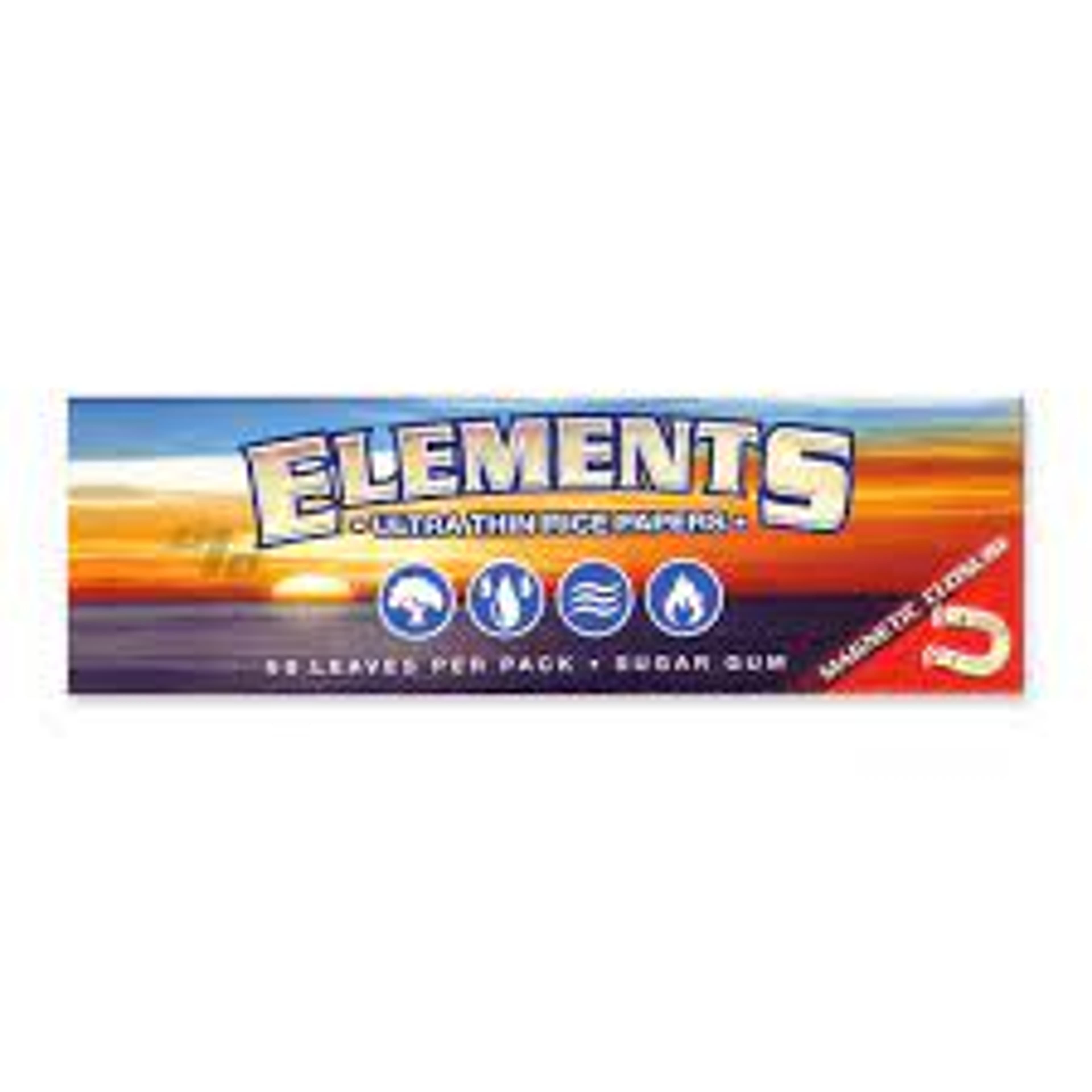 1.25" | 50ct | Ultra-Thin Rice Rolling Papers - Elements - null - $2 - Paraphernalia