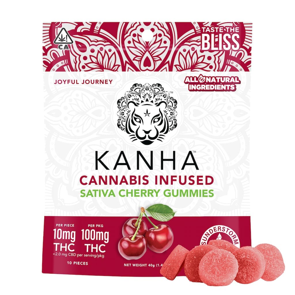 Cherry - 100mg - Kanha - Gummy - Sativa - $15 - Gummies