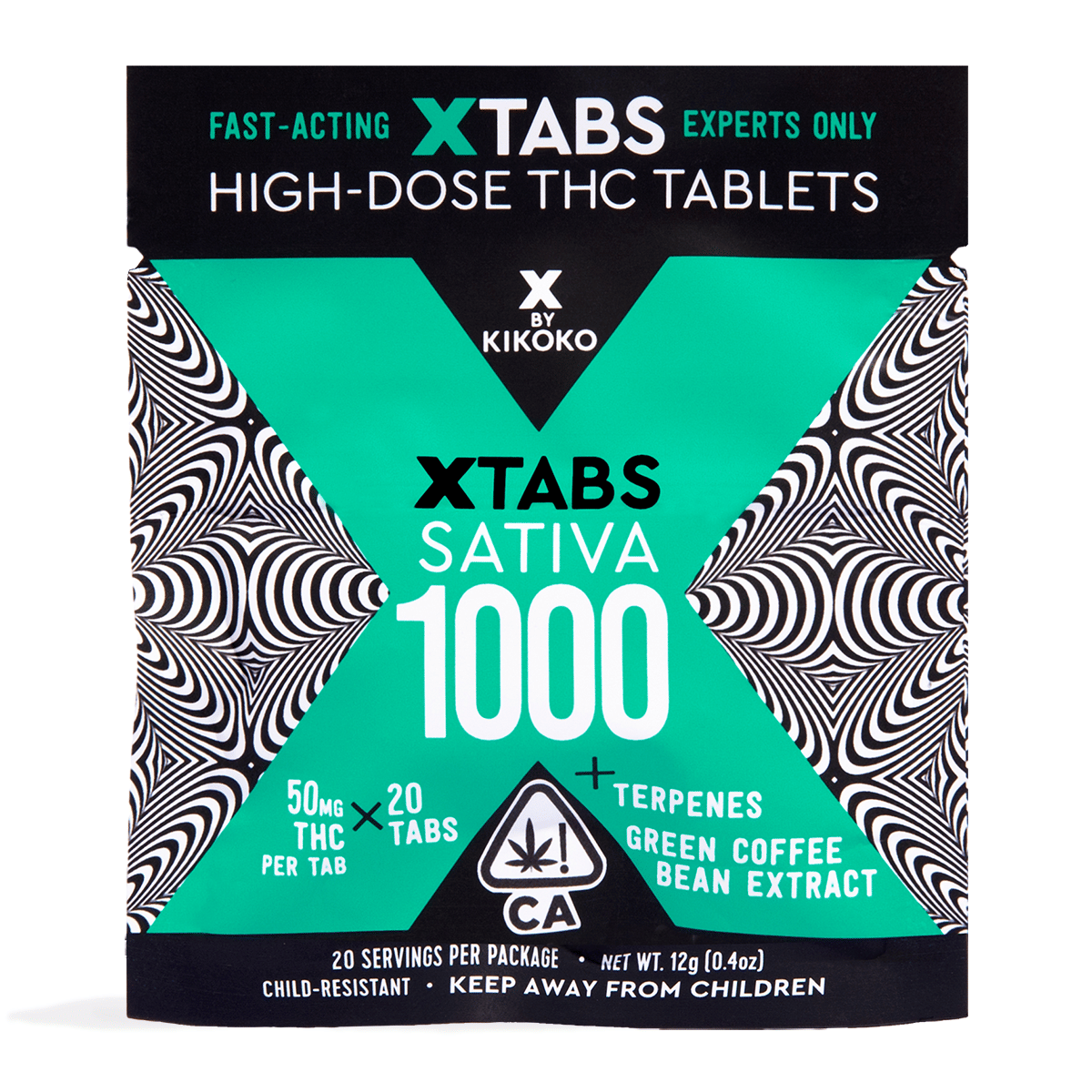 X Tab Sativa 50mg 20ct - Kikoko - 50x20 tablet - $59 - Capsules