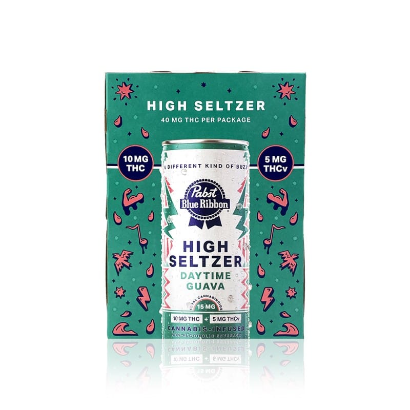 Daytime Guava Infused Seltzer - 15mg 4pk - PBR - 4 Pack 12 Oz. - $19 - Beverages