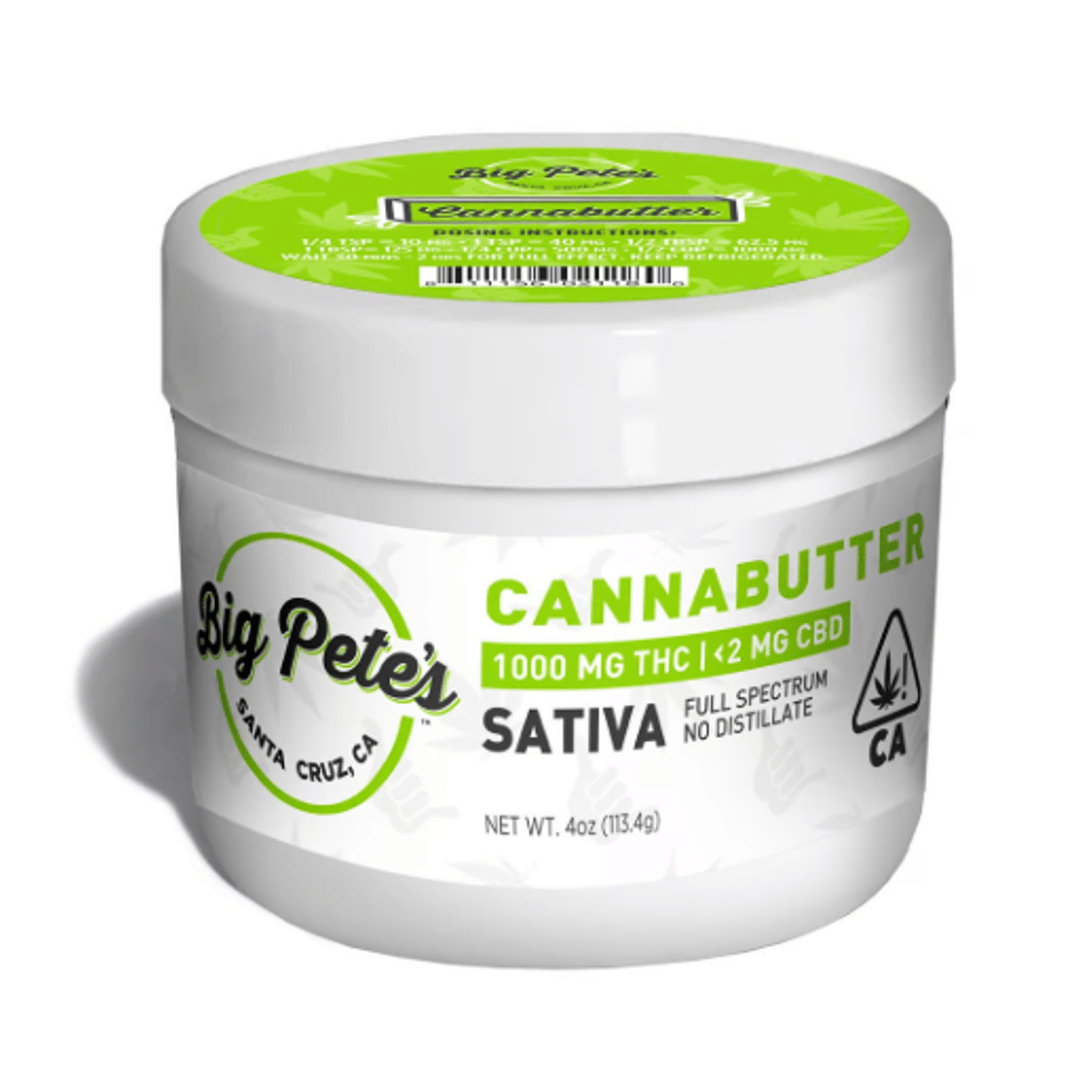 Big Pete's Sativa CannaButter - Big Pete's Treats - - $51 - Edible