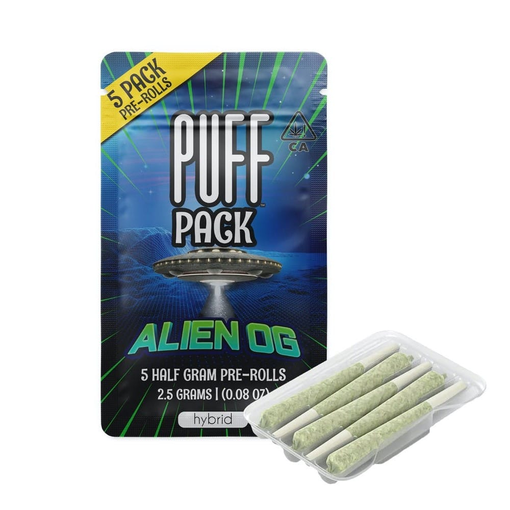 Alien OG | Pre-Rolls (5-Pack) [2.5g] - PUFF -  - $16 - Pre-Rolls
