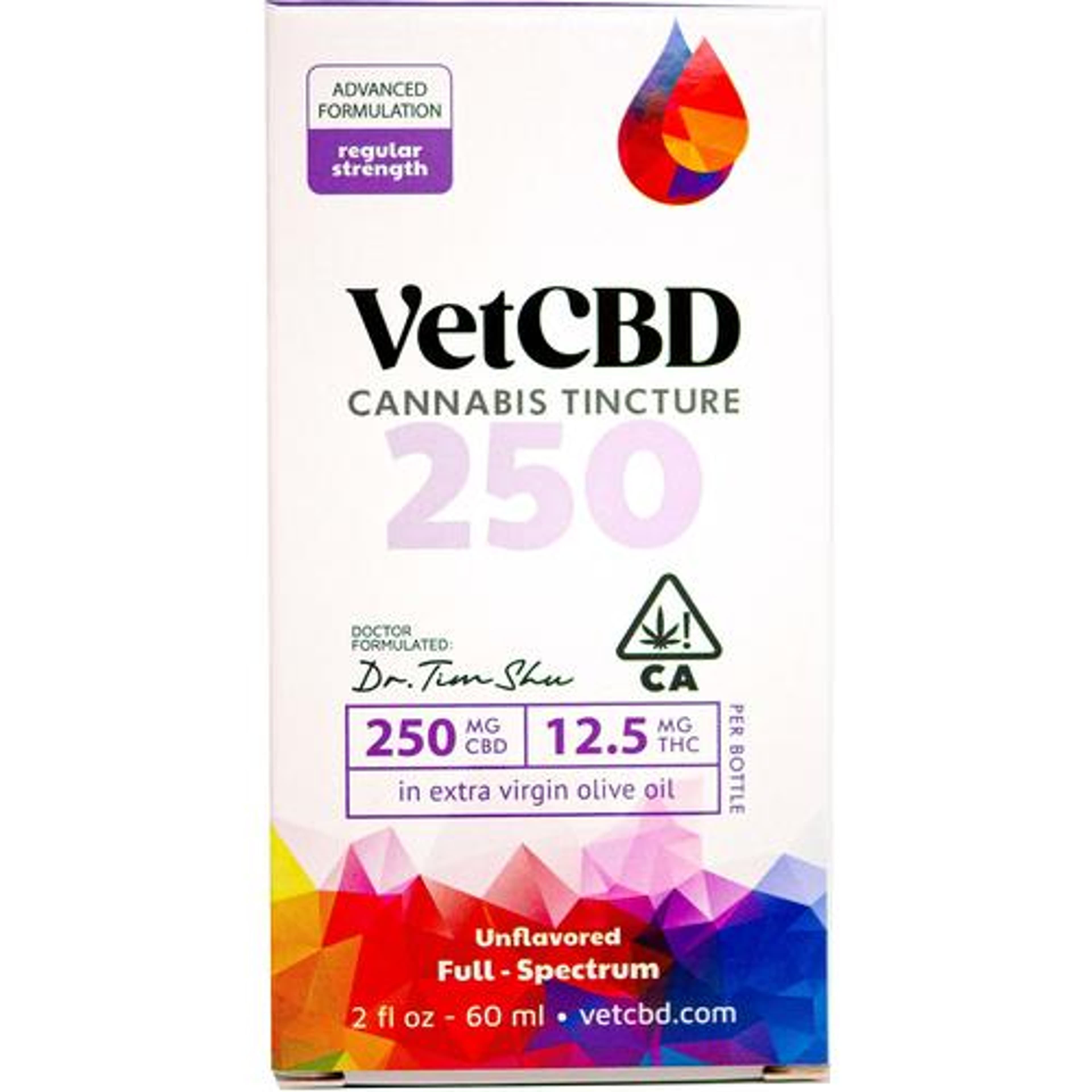 Extra Strength Tincture | 2oz | 10:1 | 250mg CBD | 25mg THC - VETCBD - null - $50 - Tincture
