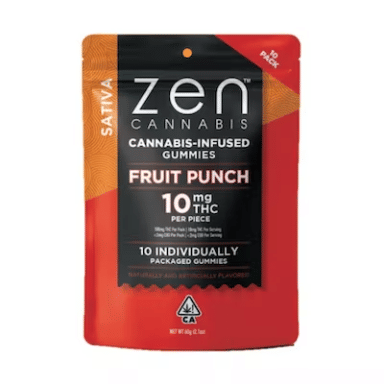 Sativa Fruit Punch 100mg Gummy