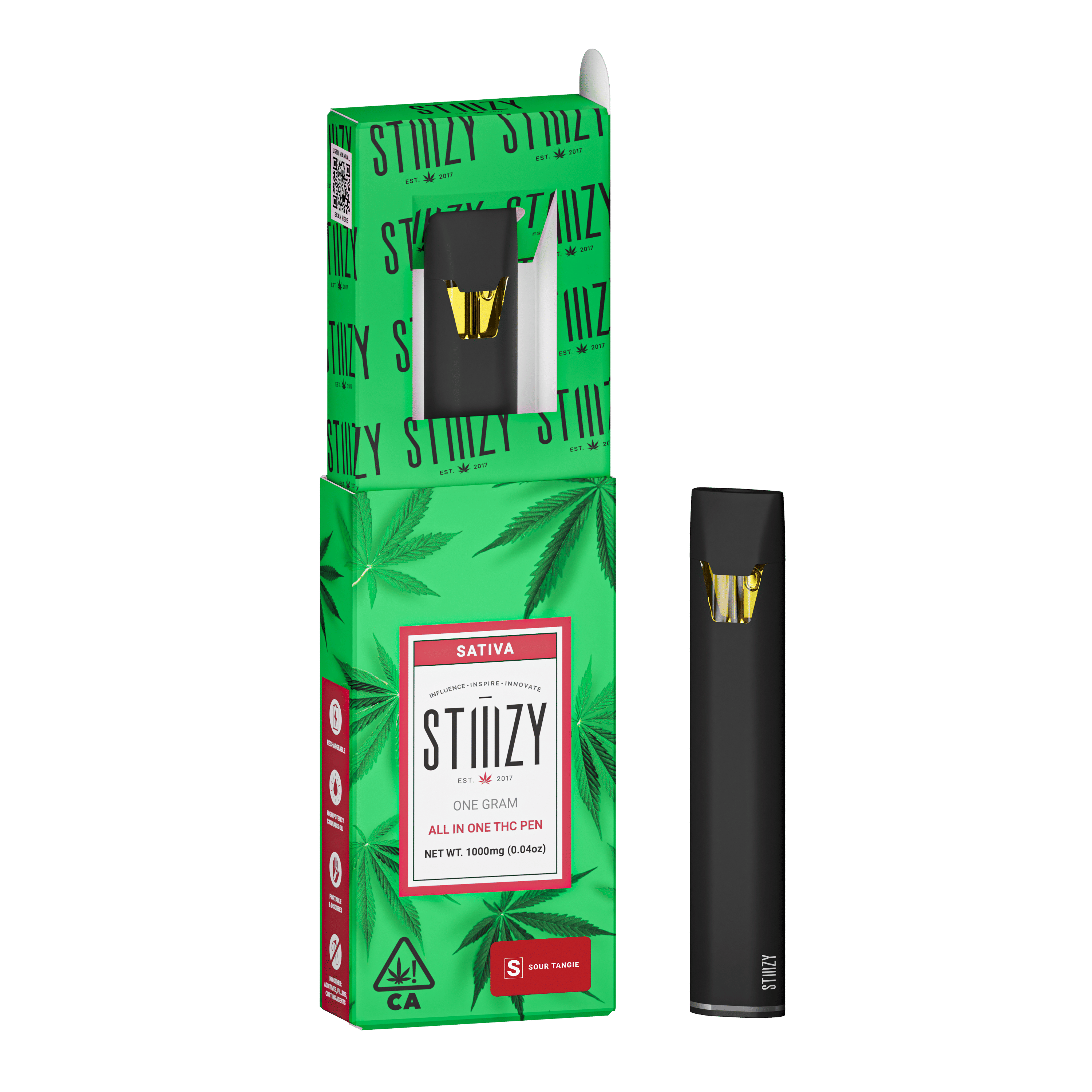 STIIIZY - AIO Sour Tangie Disposable 1g - Stiiizy - STIIIZY - AIO Sour Tangie Disposable 1g - $35 - Disposable