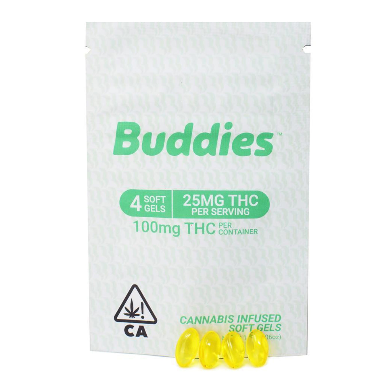 4 Count (25mg) (H) Buddies Live Capsules **SPECIAL PRICING** - Buddies - (4 Count (25mg) Buddies Live Capsules) - $6 - Capsules