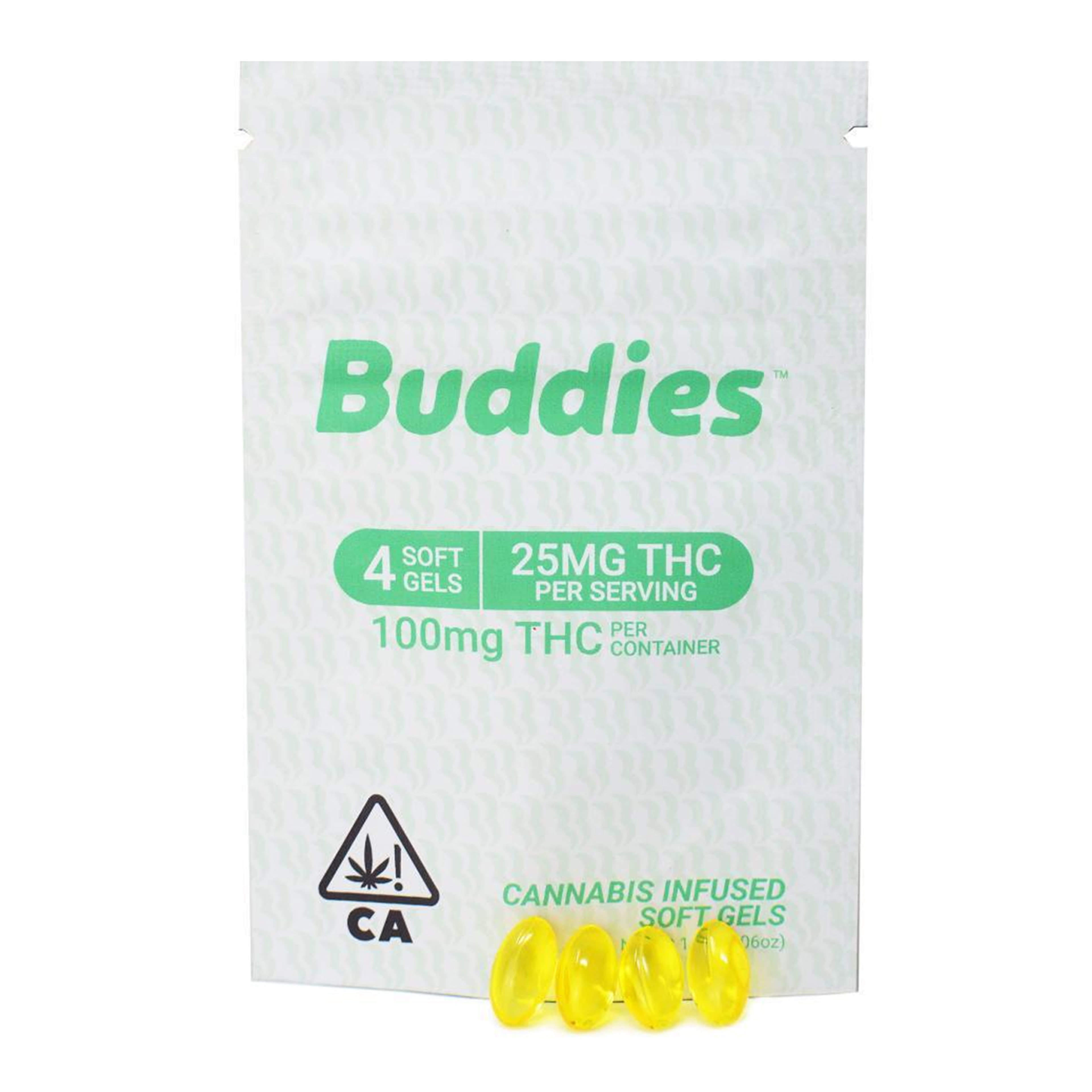 4 Count (25mg) (H) Buddies Live Capsules **SPECIAL PRICING** - Buddies - (4 Count (25mg) Buddies Live Capsules) - $6 - Capsules