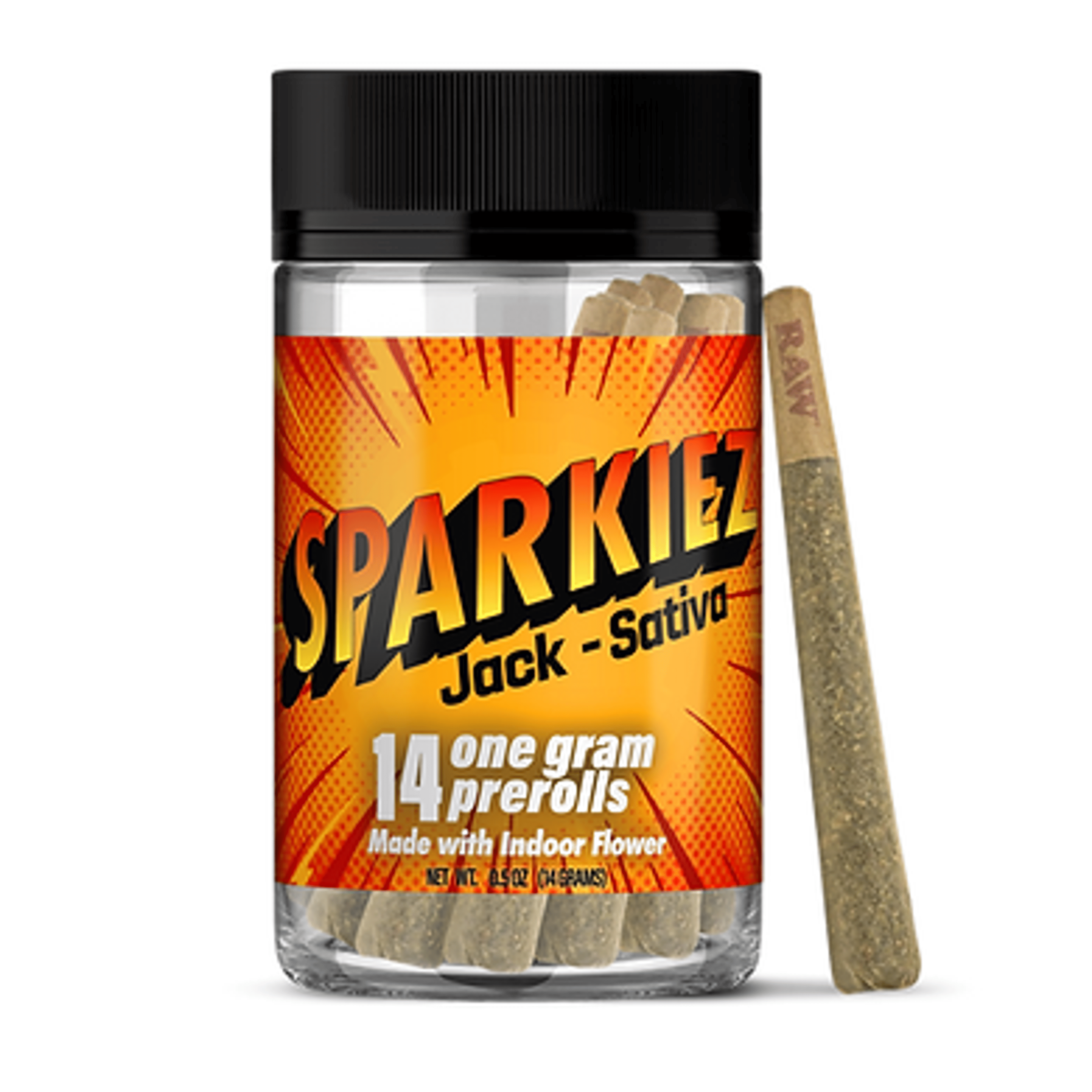 Jack Sativa Preroll 14pk - Sparkiez - - $35 - Preroll