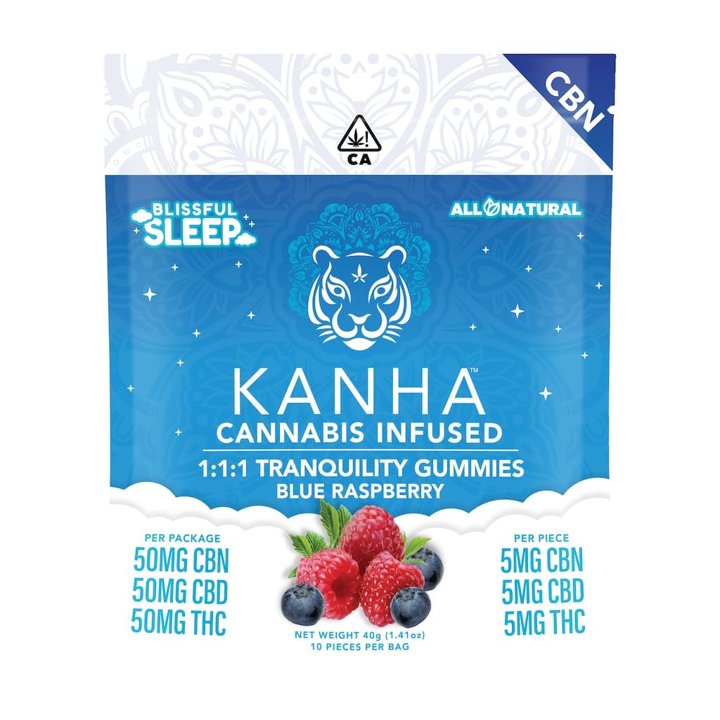 Tranquility 1:1:1 - 5mg CBN,CBD,THC - Kanha - 10 Pack Mixed - $22 - Gummies