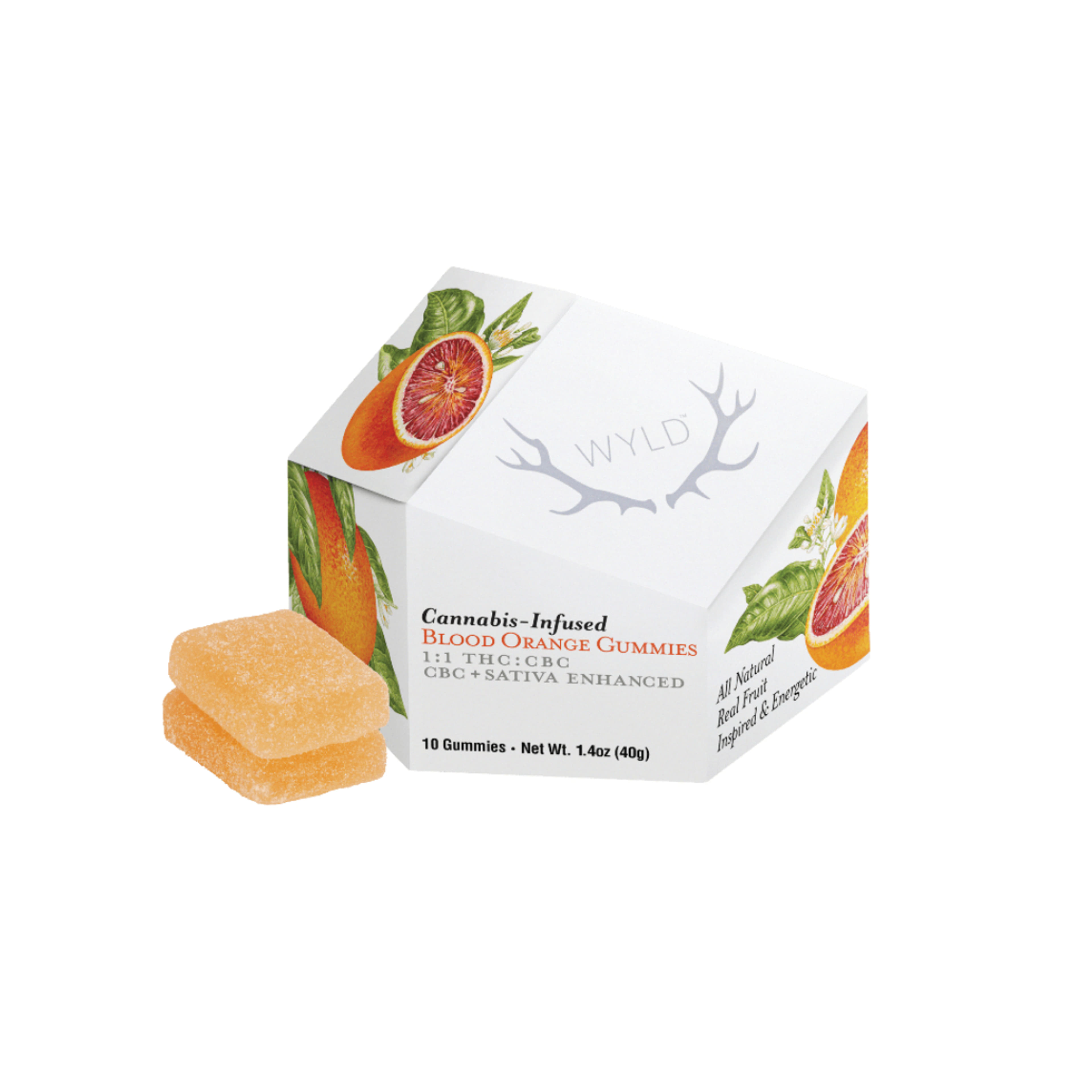 WYLD - Blood Orange - Gummies - 100mg THC + 100mg CBC - Wyld - - $14.99 - Edibles