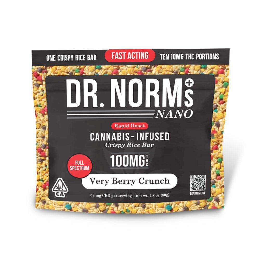 Dr. Norm's - NANO Very Berry Crunch Crispy Rice Bar - Dr. Norm's - Dr. Norm's - NANO Very Berry Crunch Crispy Rice Bar - $25 - Edible