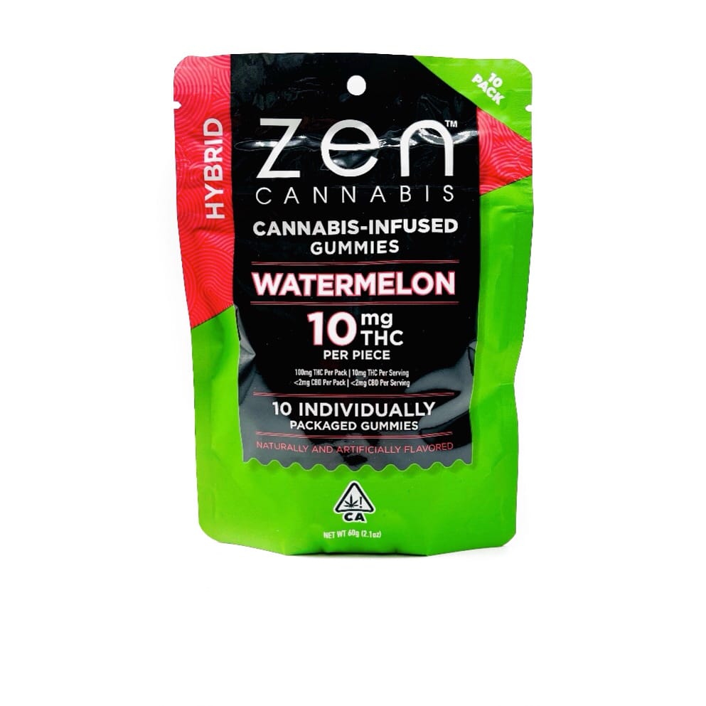 Watermelon Hybrid 100mg Gummies - ZEN -  - $8 - Edible