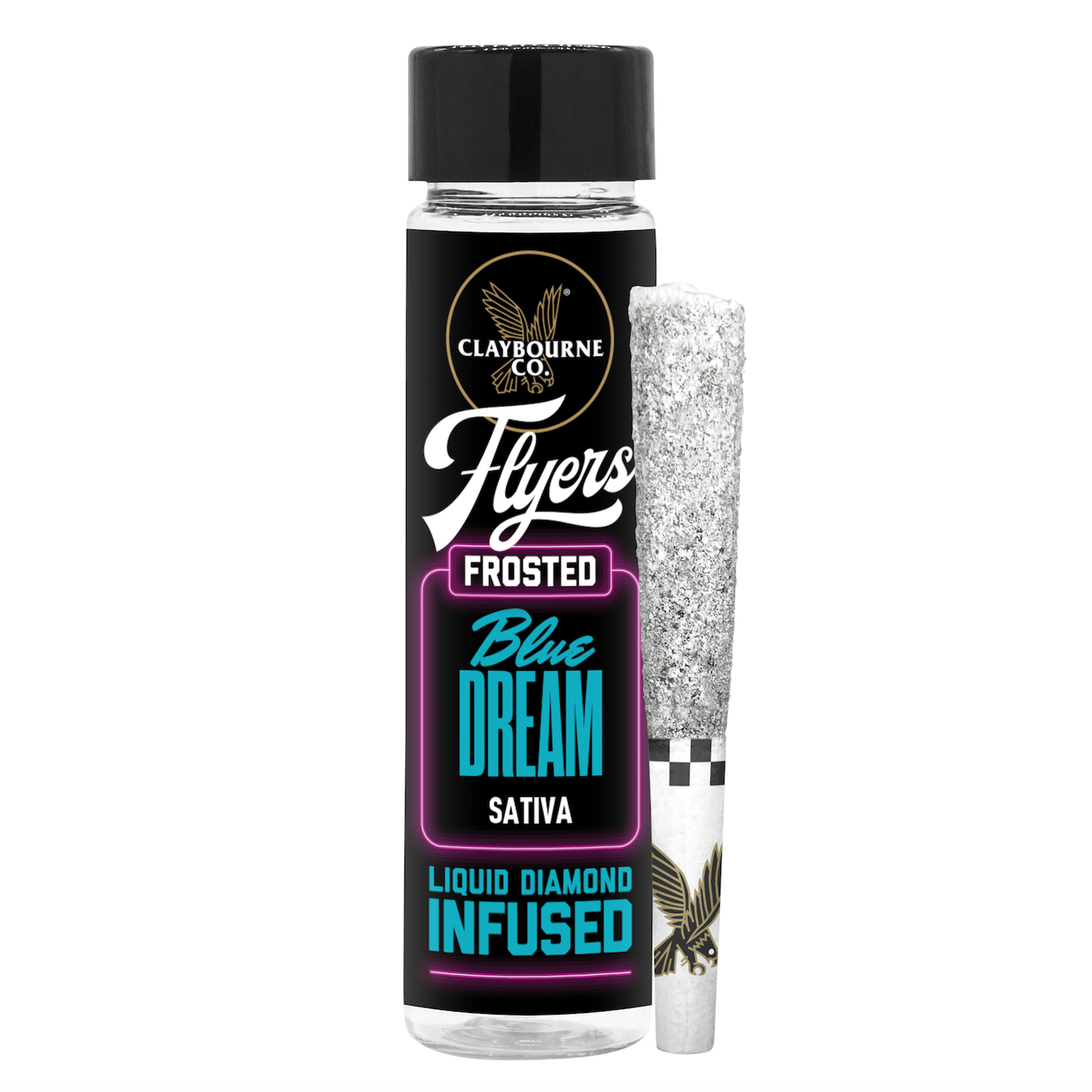 Blue Dream Frosted Flyers 2pk Prerolls 1g - Claybourne Co. - - $25 - Pre-Rolls
