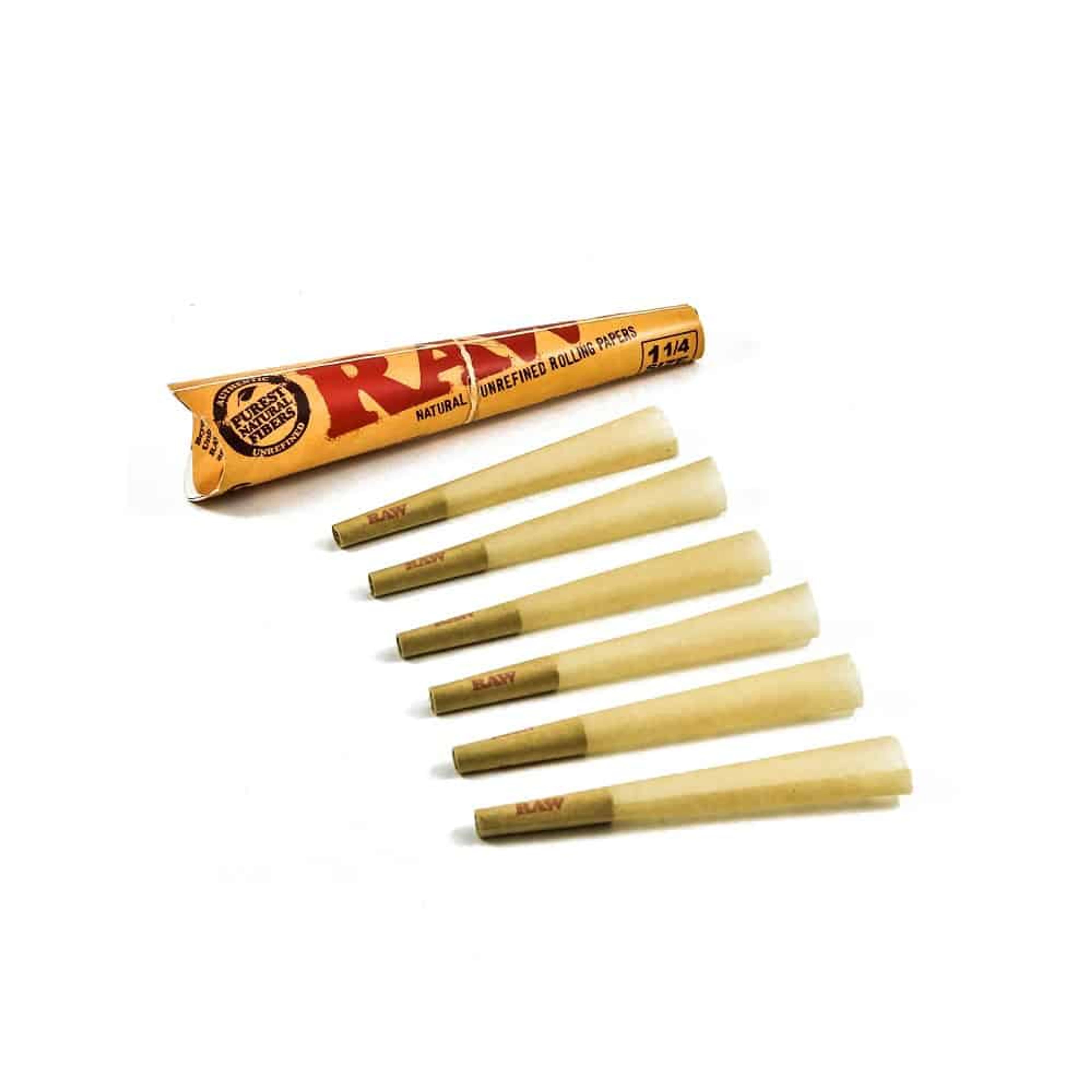 Raw Organic Hemp Cones - Size 1¼ - 6pk - Raw - 6pk Cones - $3.99 - Accessories
