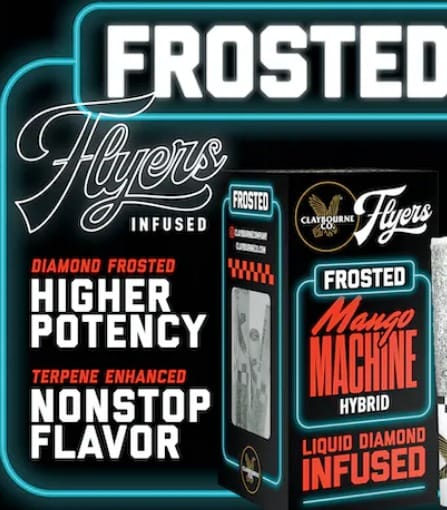 Frosted Flyers: Mango Machine infused PRs 5pk - Claybourne Co. -  - $24.75 - Preroll