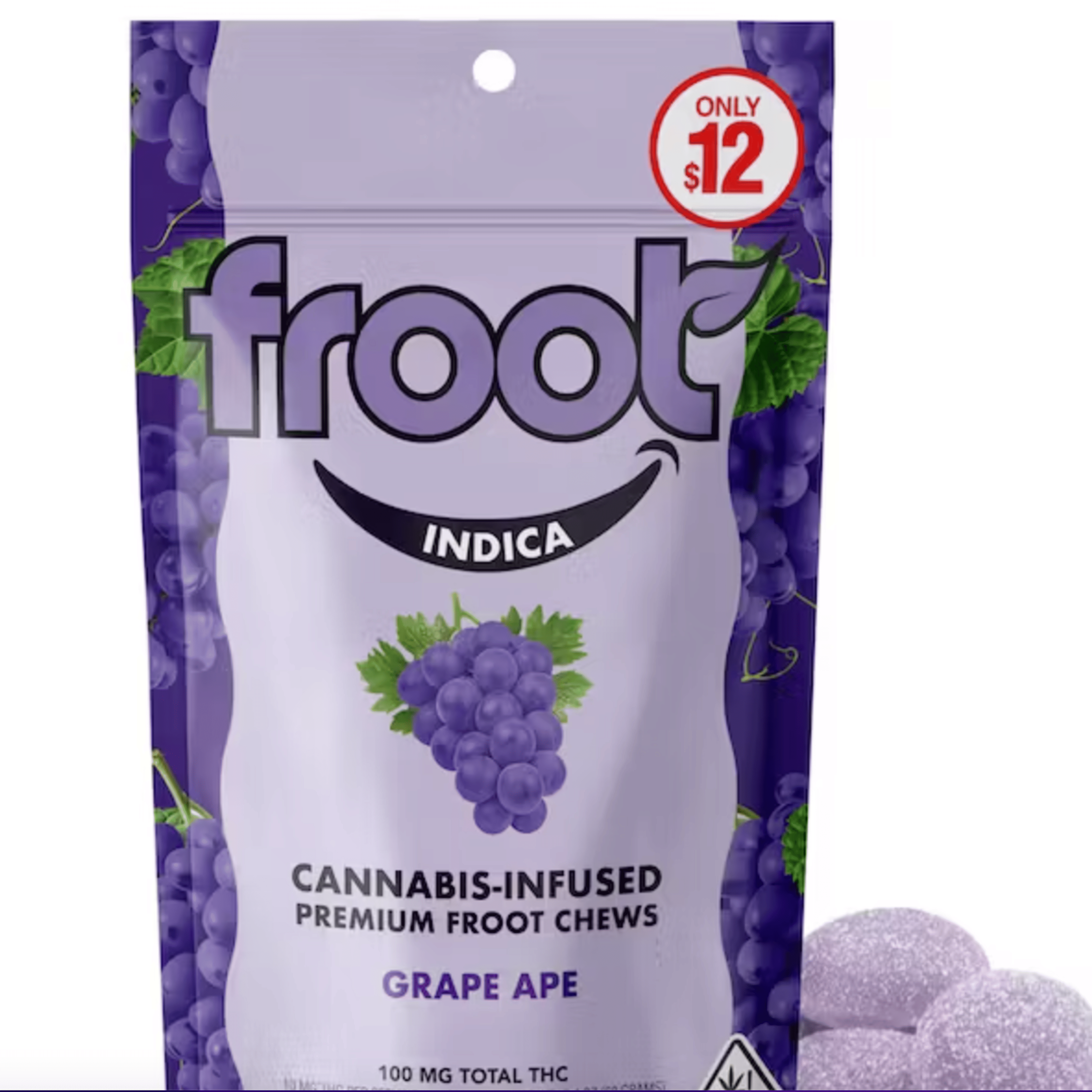 Froot: Grape Ape Gummies - Froot - - $12 - Edibles