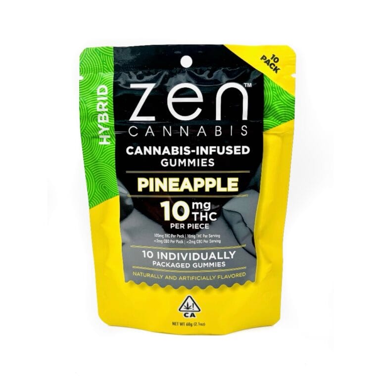 Pineapple Hybrid 100mg Gummies - ZEN -  - $8 - Edible
