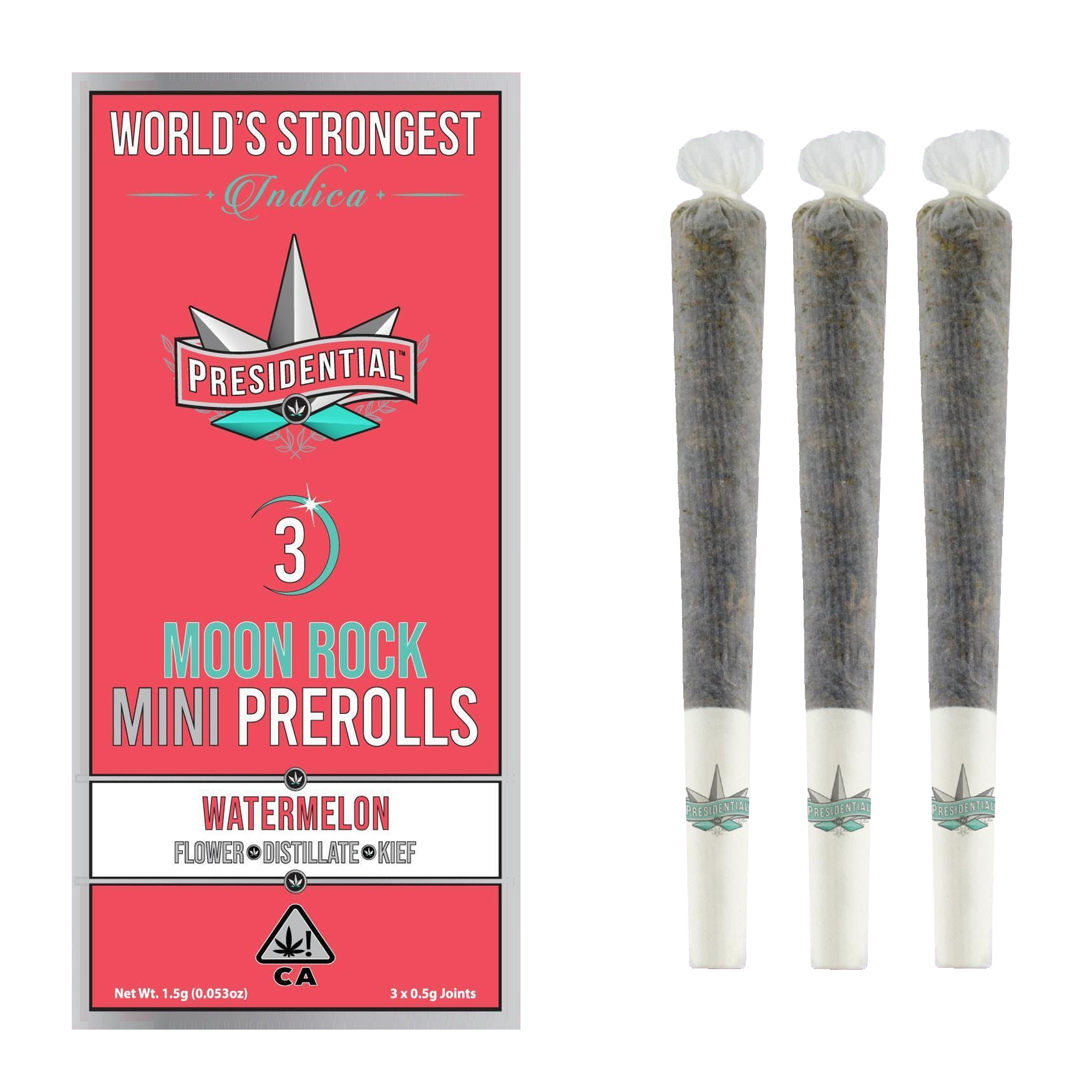 Presidential: Watermelon Pee-wee Moon Rock Mini