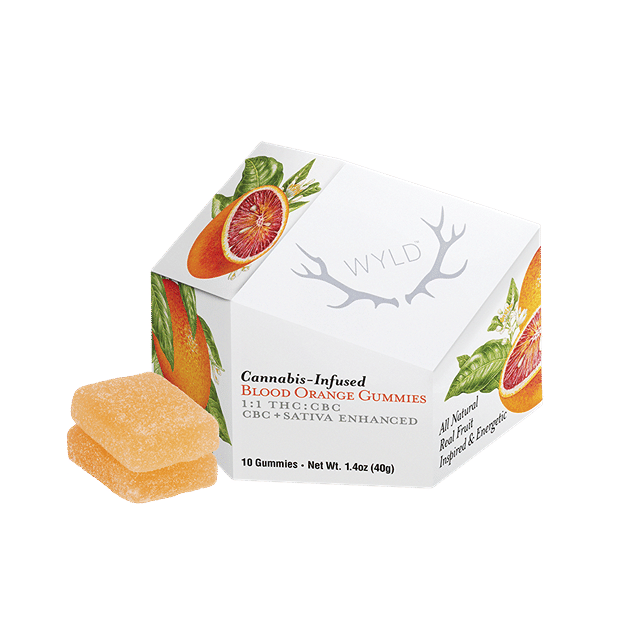 WYLD - 1:1 THC:CBC Sativa Enhanced Gummies - Blood Orange