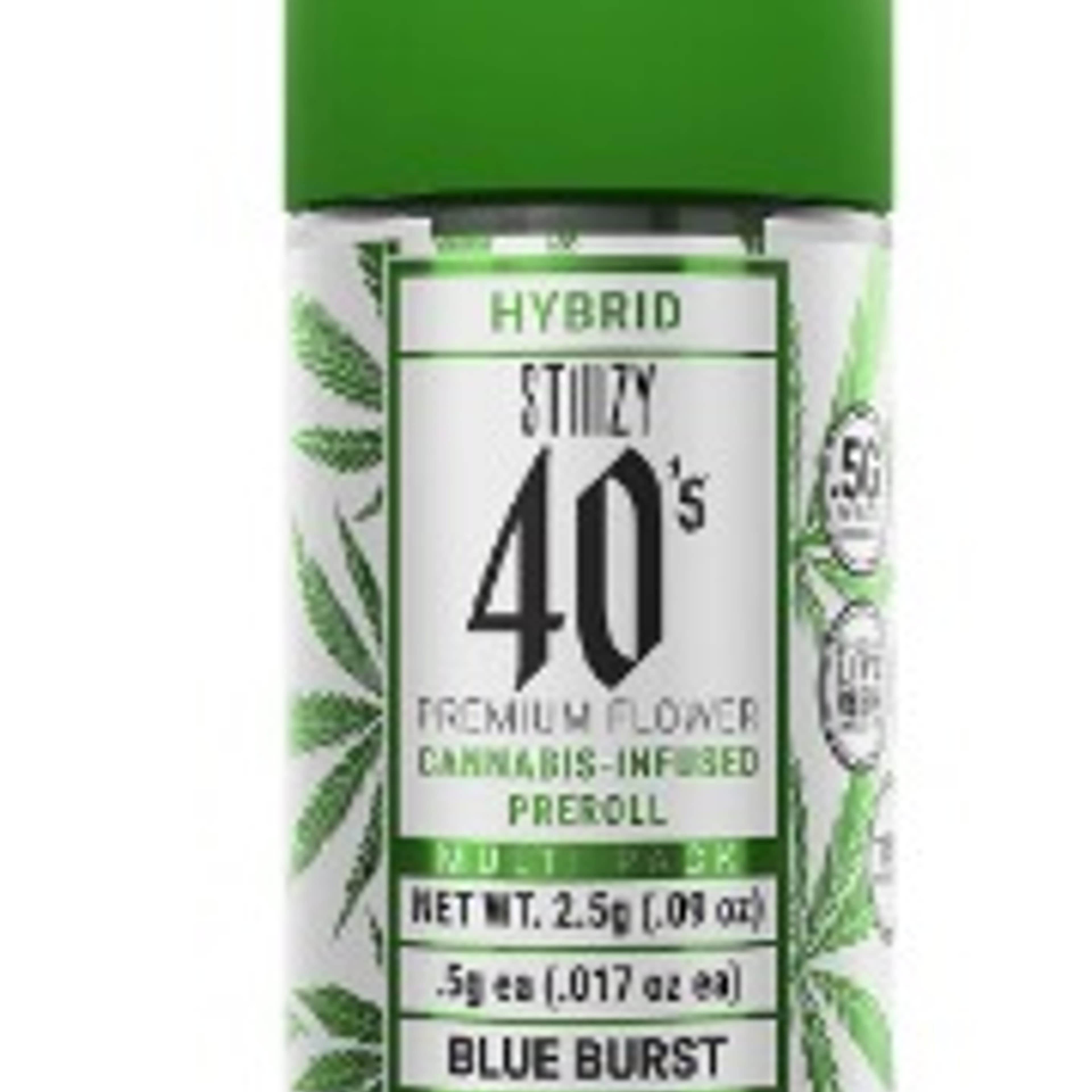 40’s Blue Burst Mini Blunts 2.5g 5pk - Stiiizy - - $23.40 - Preroll