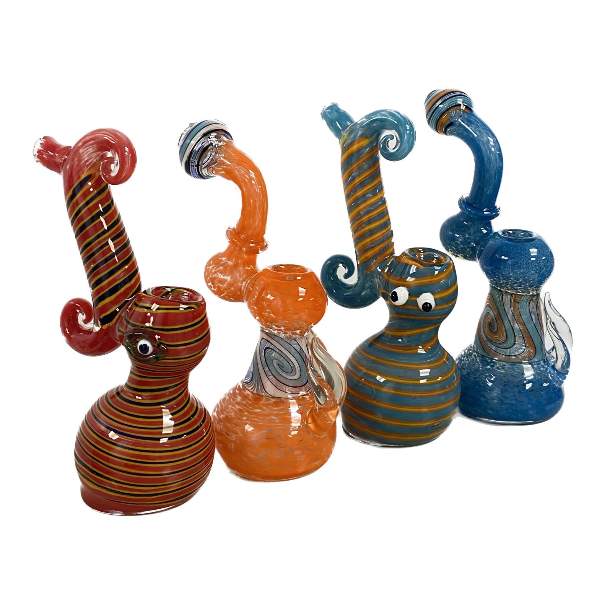 8" Large Chamber Bubbler (Multicolored) - Glass and Accessories -  - $25 - Paraphernalia
