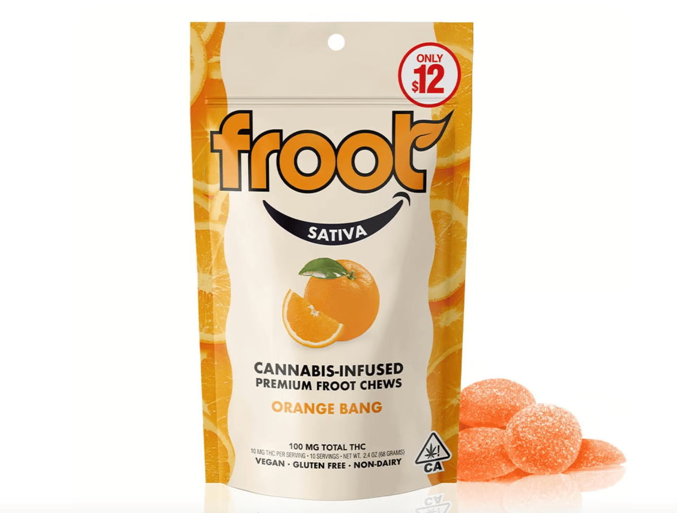 Froot: Orange Gummies - Froot -  - $12 - Edibles