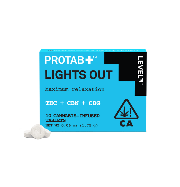 Protab: Lights Out (10 Tablets) - THC + CBN + CBG - Level -  - $32 - Capsules/Tablets