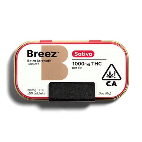 Sativa | Extra Strength Tablets - BREEZ - [1000mg THC] - $60 - Edibles