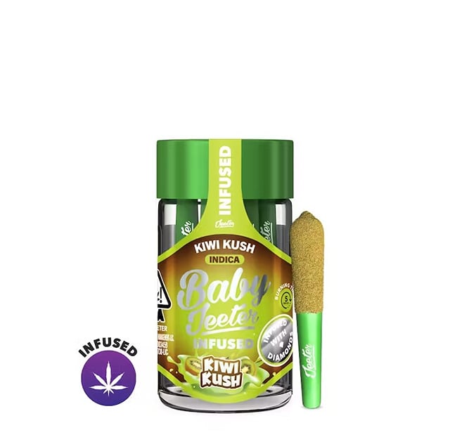 Kiwi Kush Infused Baby 5pk Prerolls