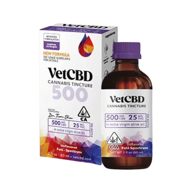 VET CBD Regular Strength Tincture CBD 500mg 2oz