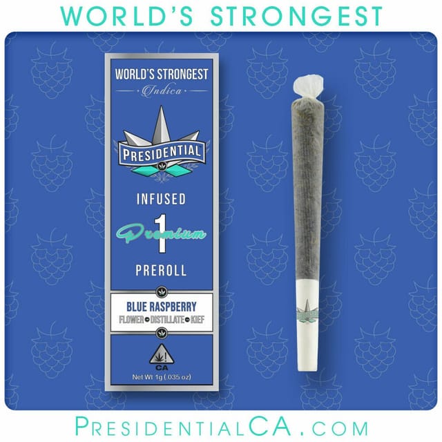 Blue Raspberry Moonrock Infused Preroll 1g