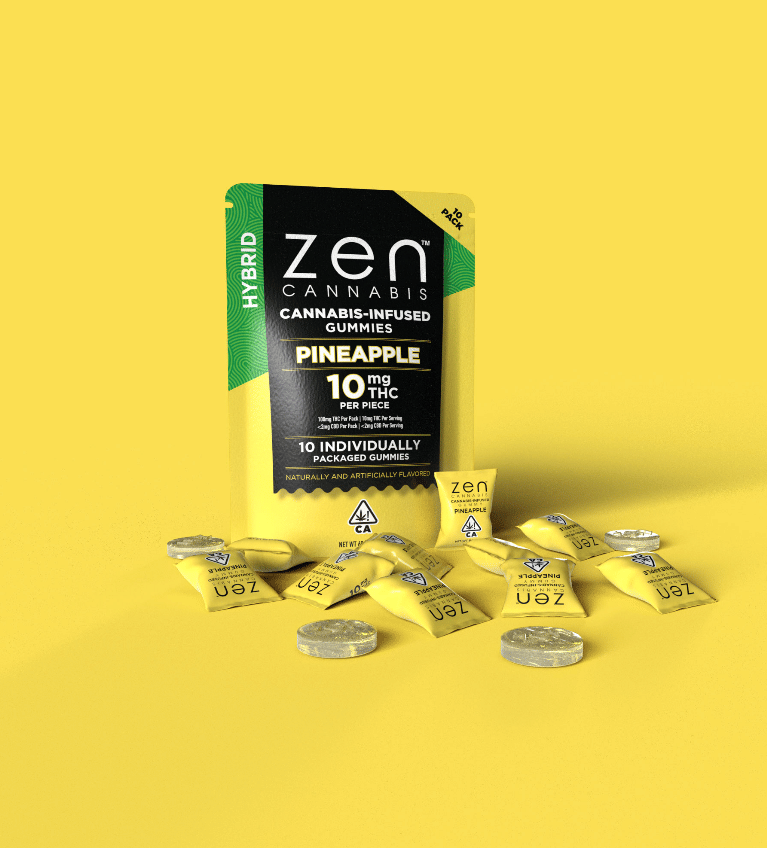 ZEN: Hybrid Pineapple - 100mg - Zen Cannabis -  - $14 - Edibles