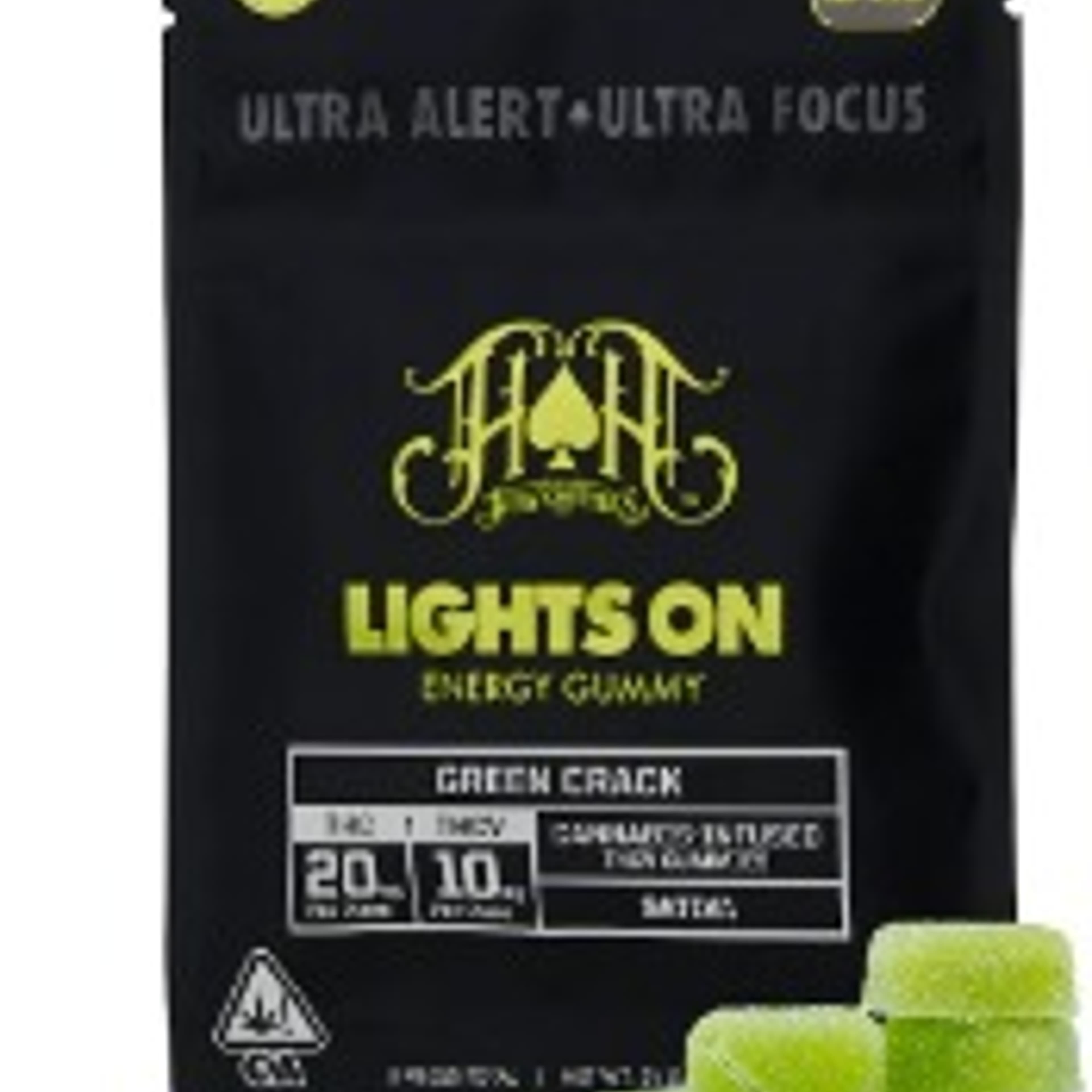 Green Crack Gummy Pack 100mg THC/50mg THCV - Heavy Hitters - - $17 - Edible