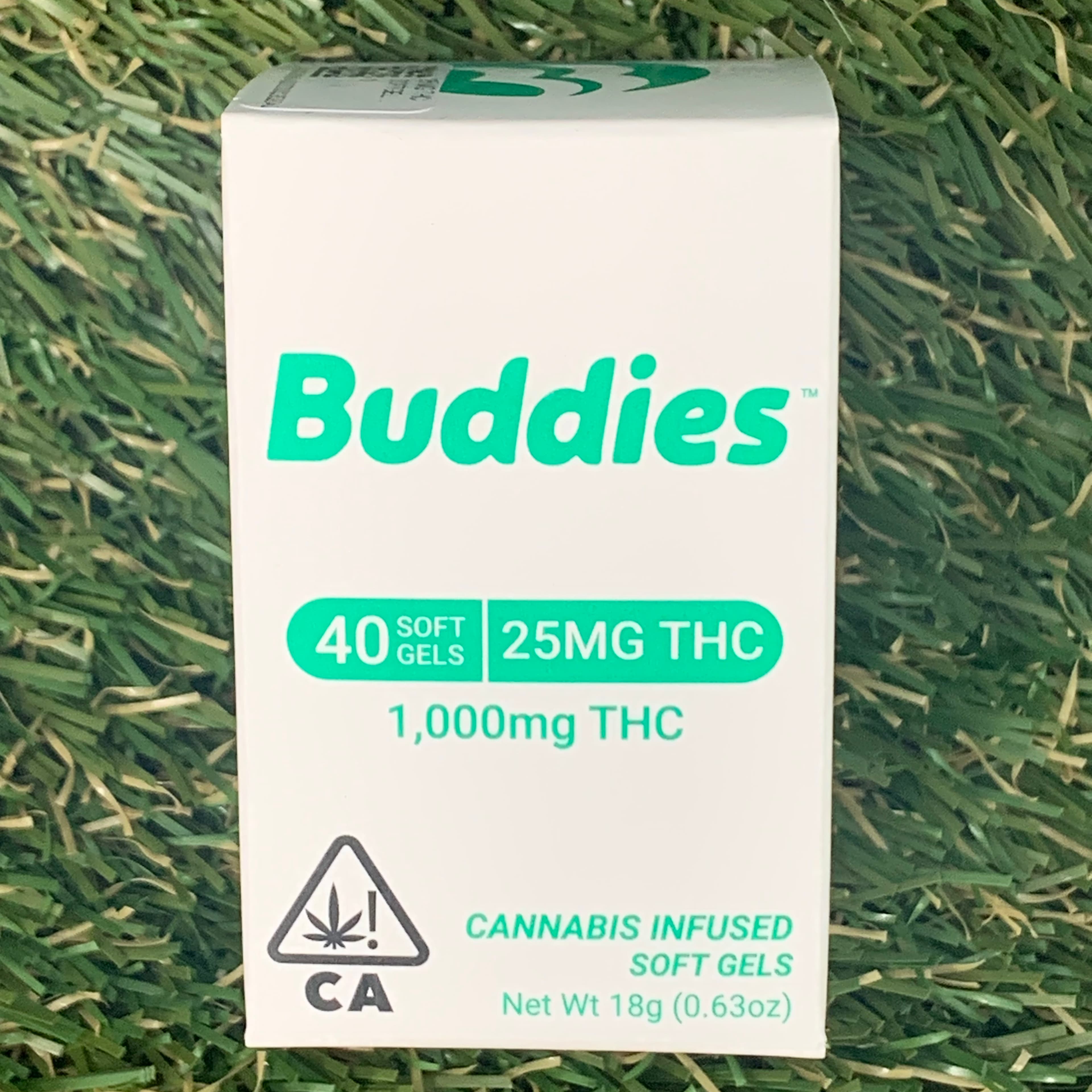 25 MG THC SOFTGEL CAPSULE - 40PK - Buddies - - $28.80 - Capsules