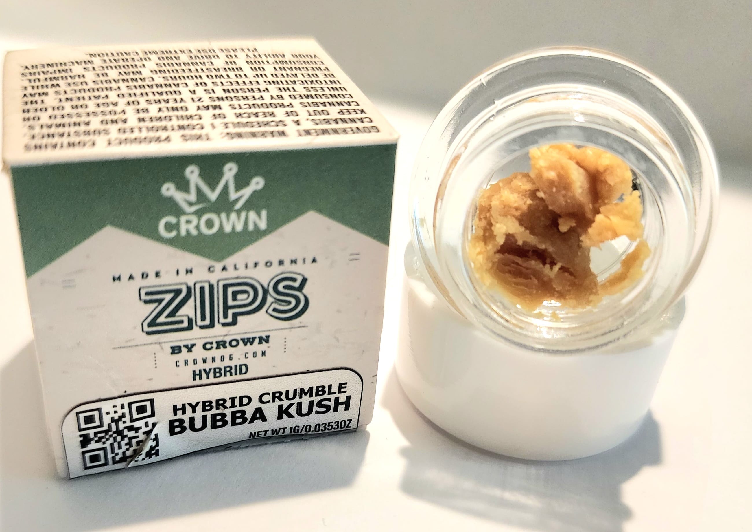 Zips Bubba Kush Crumble -  - $25 - Concentrates