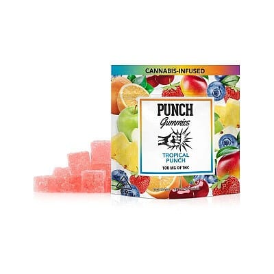 Punch Edibles - Sugar Coated Tropical Punch Gummies - 100mg - Punch Edibles - Punch Edibles - Sugar Coated Tropical Punch Gummies - 100mg - $9 - Edible