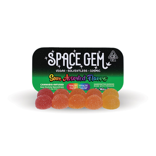 SOUR SPACEDROPS ICE WATER HASH GUMMIES | SPACE GEM