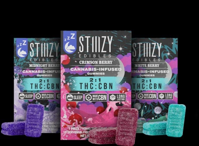 Midnight Berry 2:1 THC:CBN Gummies - Stiiizy -  - $9.90 - Edible
