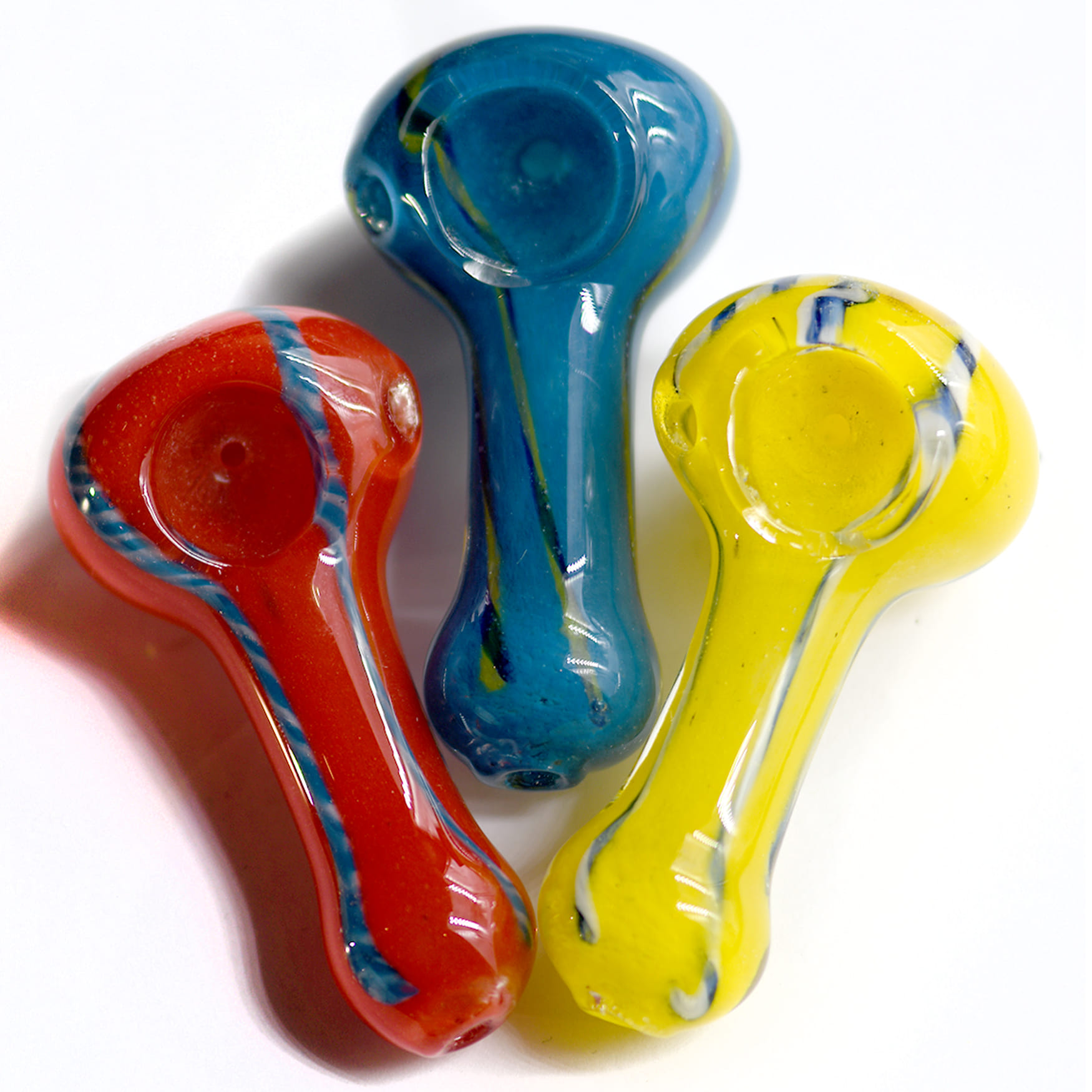 Medium 3"Glass Pipe - Double Apple - Medium 3" Pipe - $8 - Accessories