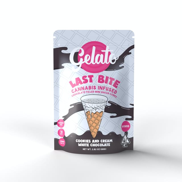 Last Bites Cookies N Cream Mini Cones 100mg Gelato