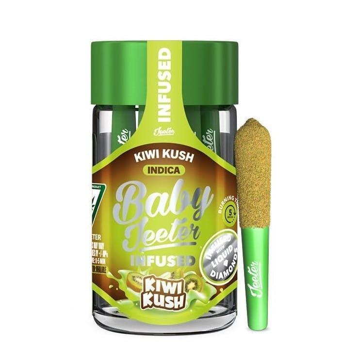 Kiwi Kush | Infused Baby Jeeters [2.5g] - Jeeter -  - $35 - Pre-Rolls