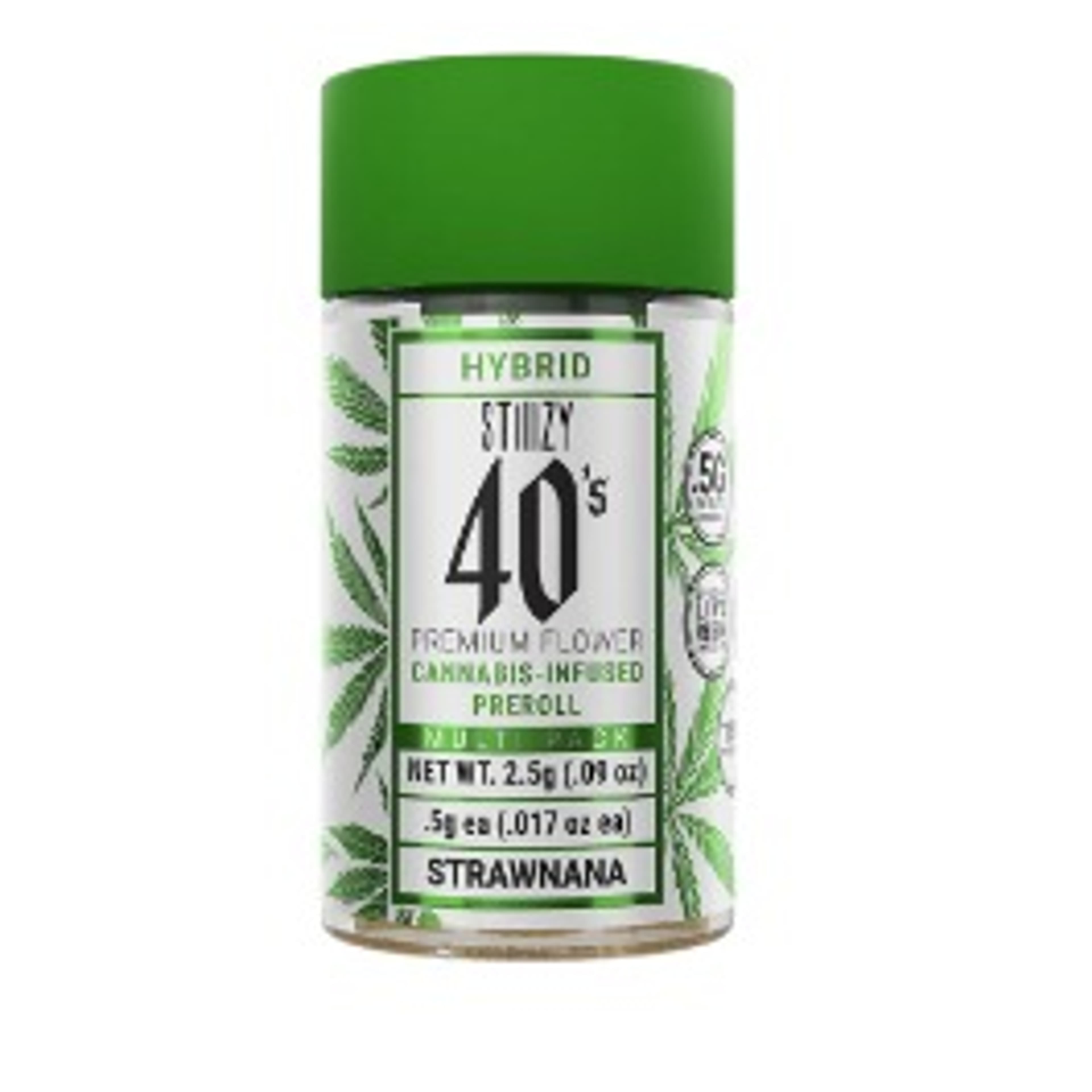 Strawnana 5PK Infused Prerolls - Stiiizy - - $21.60 - Preroll