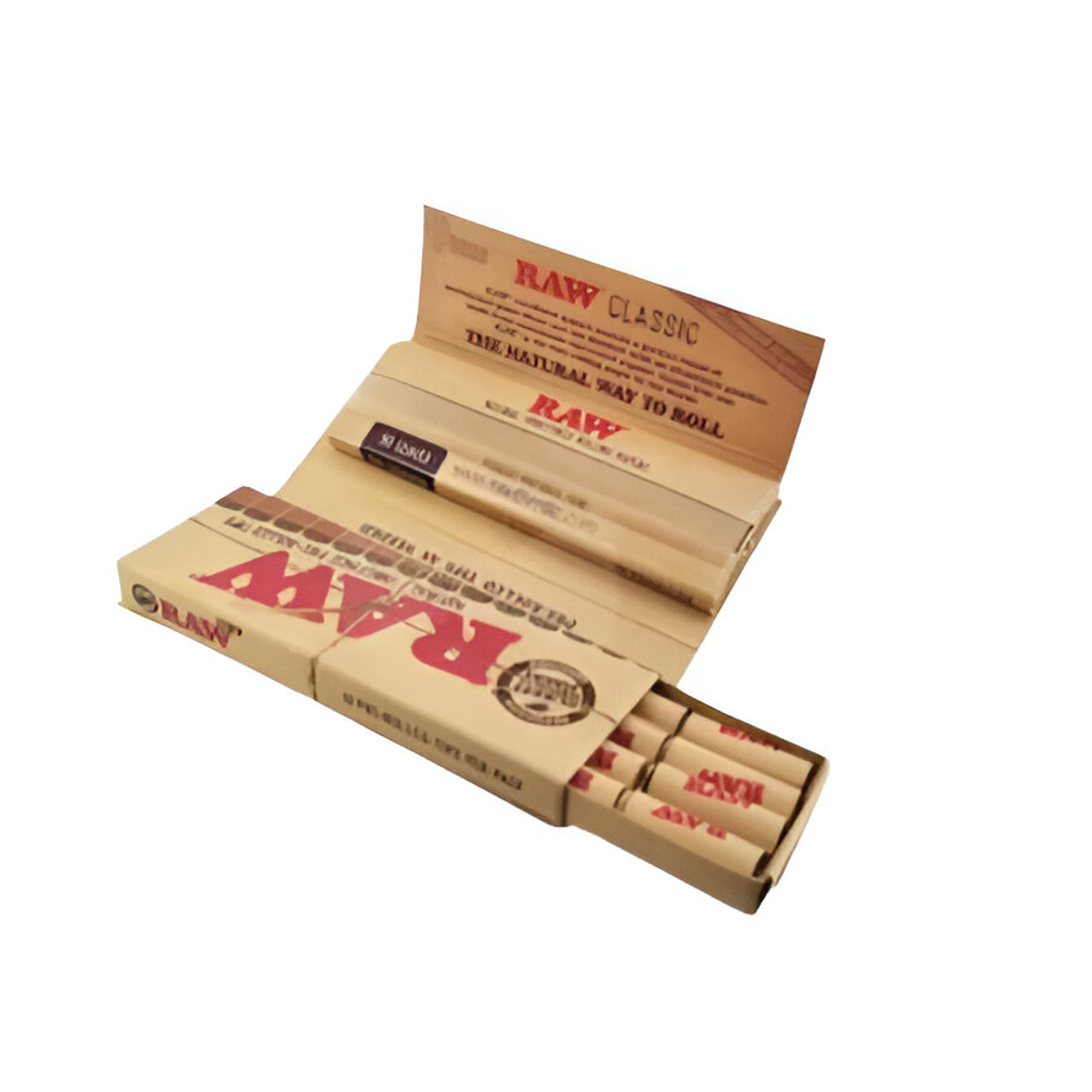 Raw Classic - Masterpiece™ 1¼ Size + Pre-rolled Tips - Raw - - $3.99 - Accessories